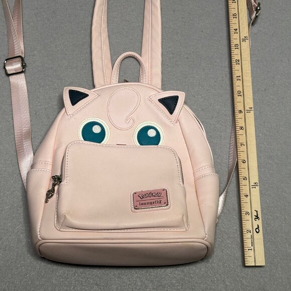 Pokemon Loungefly Jigglypuff Mini Backpack Cosplay Faux Leather RARE - Picture 6 of 11
